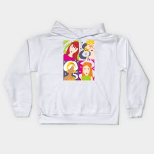 Girls Friendship Kids Hoodie